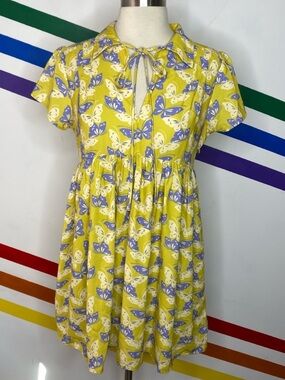 NEW Urban Outfitters butterfly babydoll dress size small